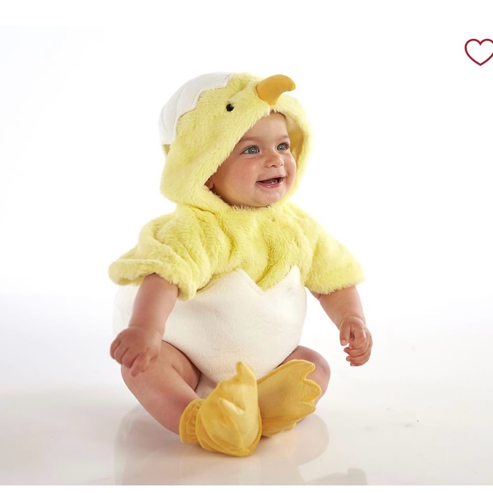 Pottery Barn Kids Yellow Baby Chick Egg Costume - without the slipper feet.